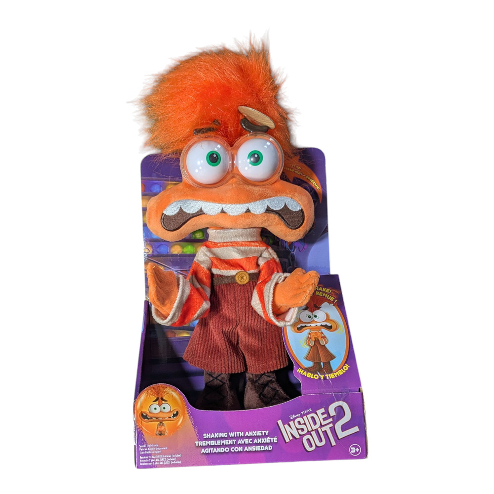 Disney / Pixar Inside Out 2 Shaking with Anxiety 12-inch Plush Figure with Sound